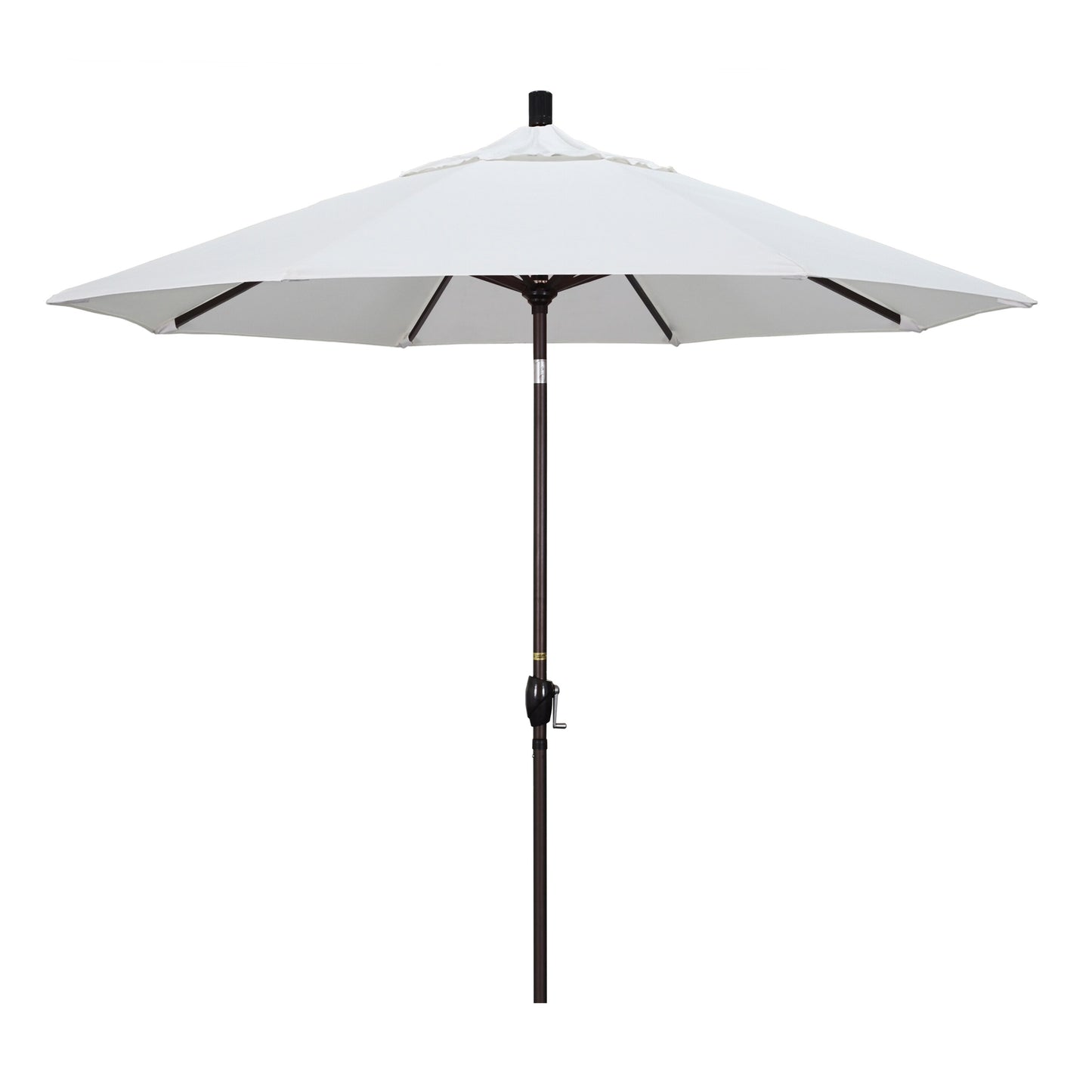 California Umbrella 9-Feet Aluminum White Market Patio Umbrella