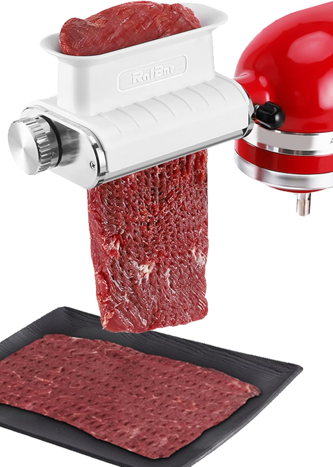 Meat Tenderizer Attachment for KitchenAid, Tenderizer Machine for Kitchen aid & Cuisinart SM50 Stand Mixers, Meat Tenderizer Tool, All Parts Dishwasher Safe