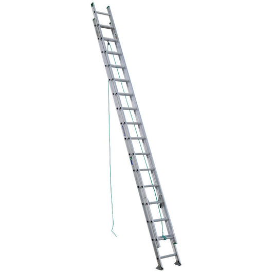 Werner D1200-2 32-ft Aluminum Type 2-225-lb Load Capacity Extension Ladder D1232-2