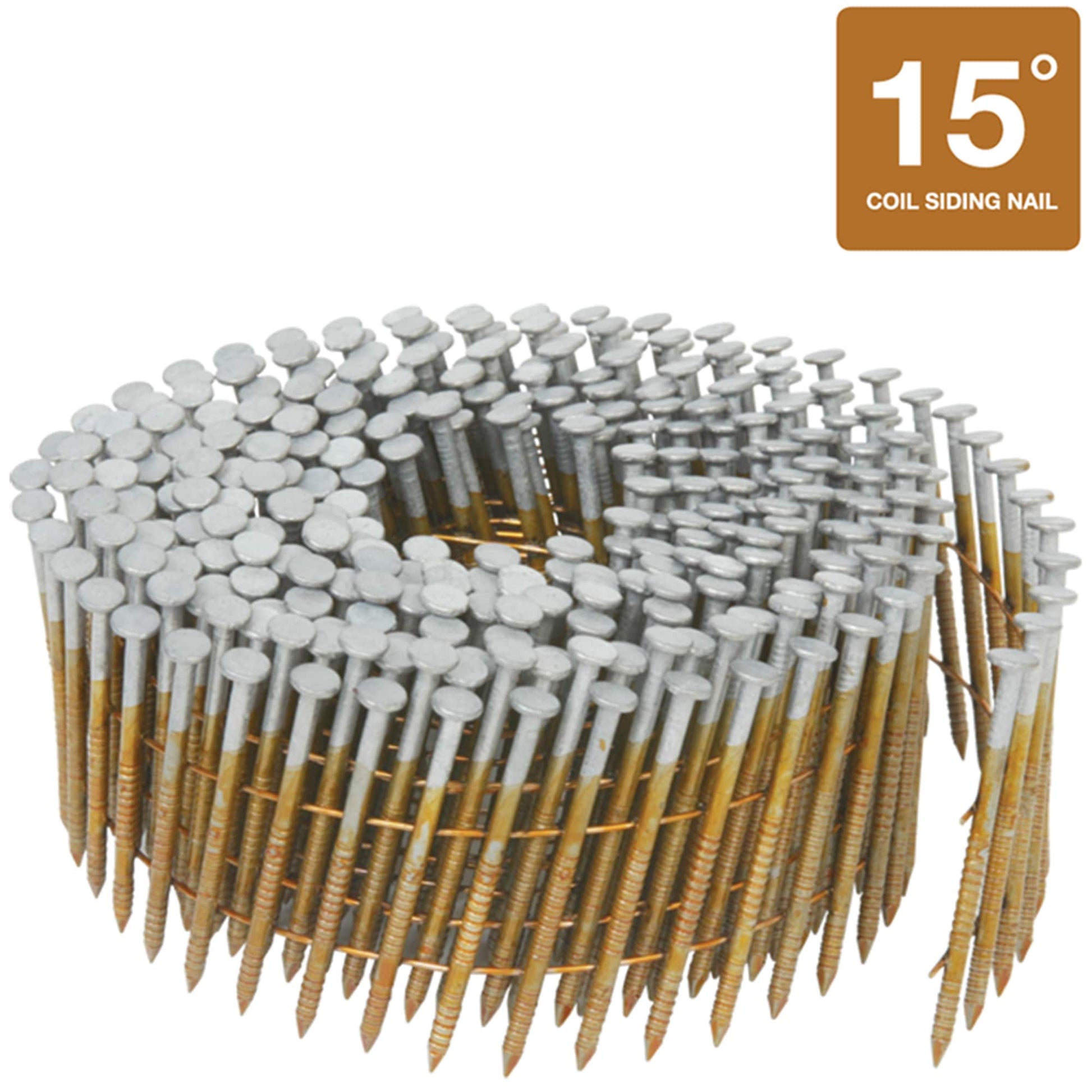 Metabo HPT 2-1/4-in 16-Gauge Hot-dipped Galvanized Ring Shank Collated Siding Nails (3600-Per Box) 13367HPT