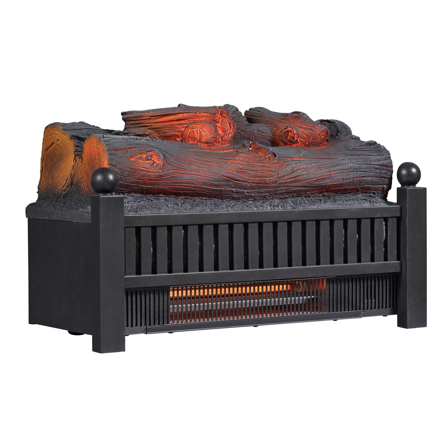 Duraflame 20.51-in W 5200-BTU Black Electric Fireplace Logs with Heater Remote Control Included DFI041ARU-2