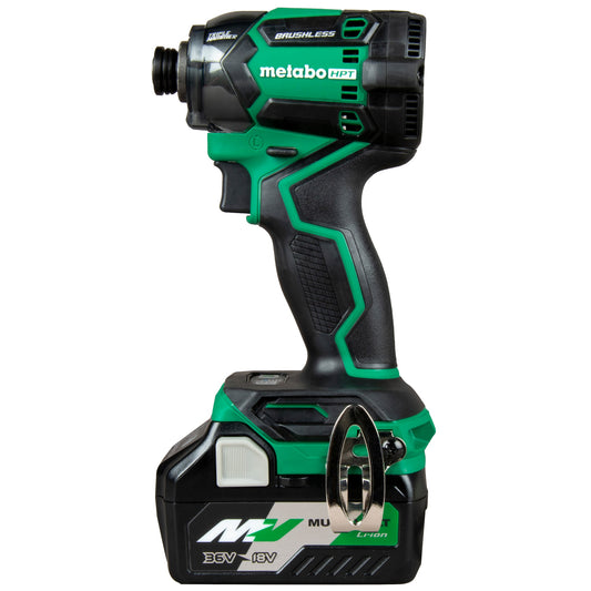 Metabo HPT MultiVolt 36-volt 1/4-in Brushless Cordless Impact Driver (2-Batteries Included, Charger Included and Hard Case included) WH36DCM