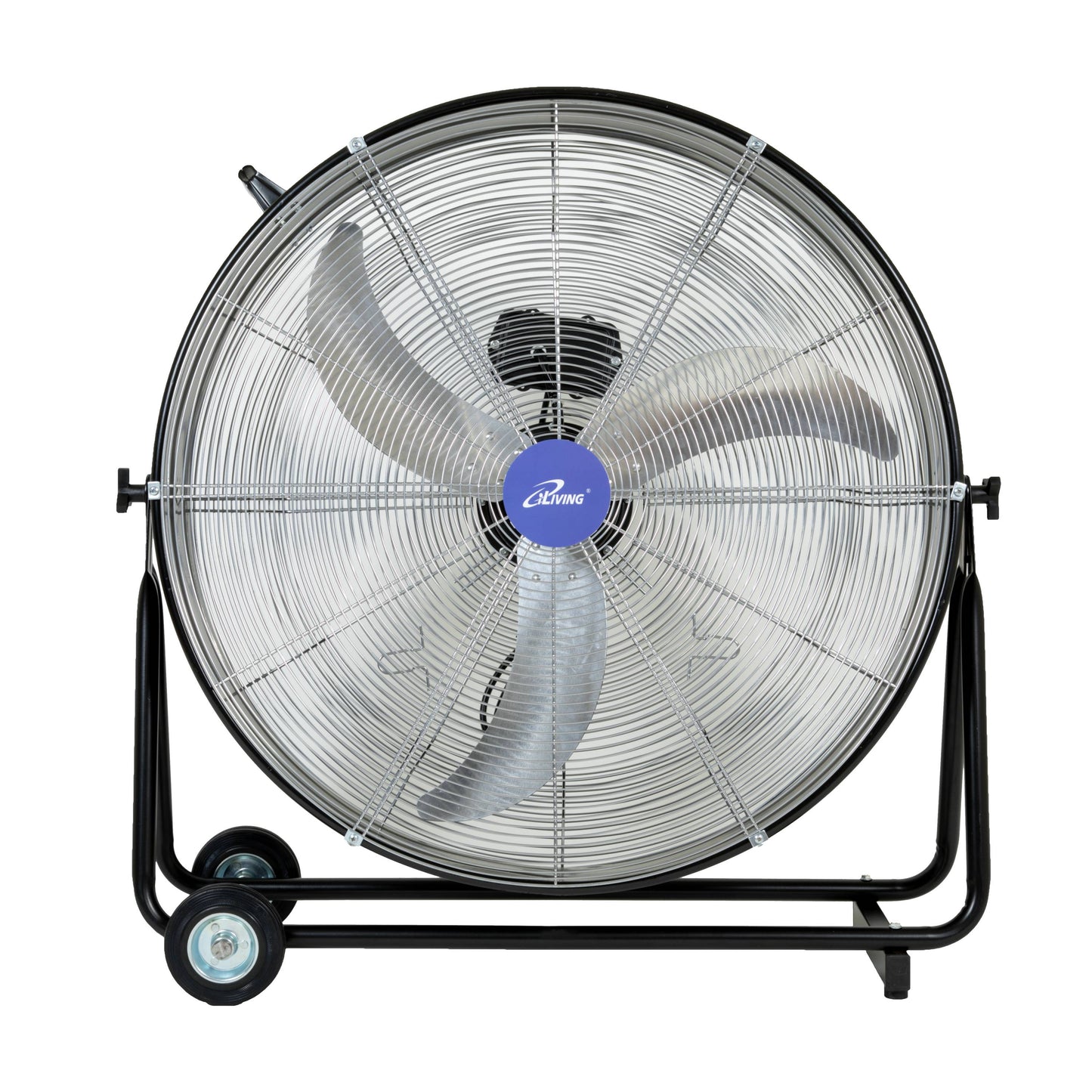 iLIVING 30-in 115-Volt 3-Speed High Velocity Indoor Black Floor Fan ILG8MF30-83