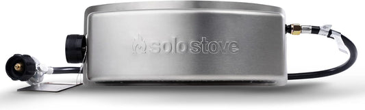 Solo Stove Gas Burner for Pi Pizza Oven | Propane Burner for Outdoor Cooking, Accessory for Solo Stove Pi Outdoor Pizza Oven, Stainless Steel, L: 15.5in x W: 6.75in x H: 5.875in, 5.2lbs
