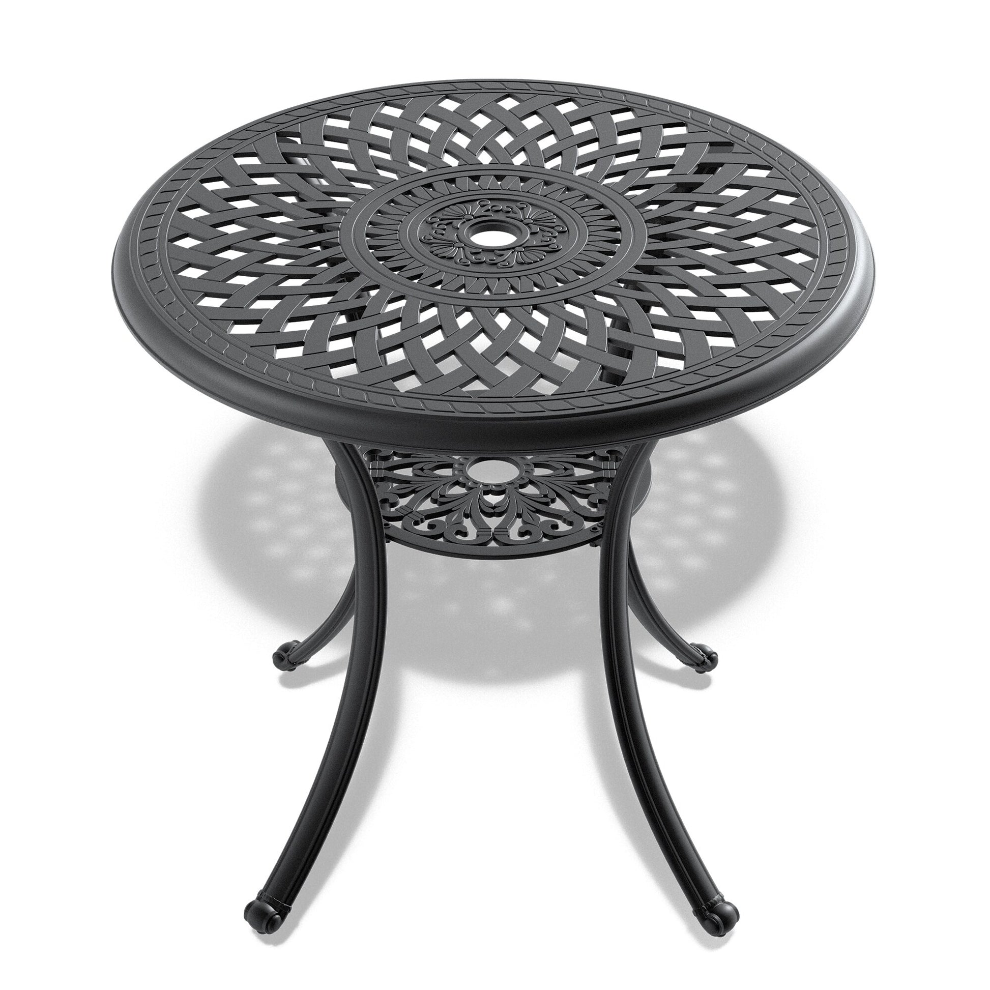 Mondawe Round Outdoor Dining Table 30.71-in W x 30.71-in L